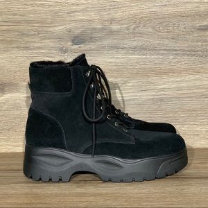 NEW Steve Madden Maximo Black Suede Boot Sz-9